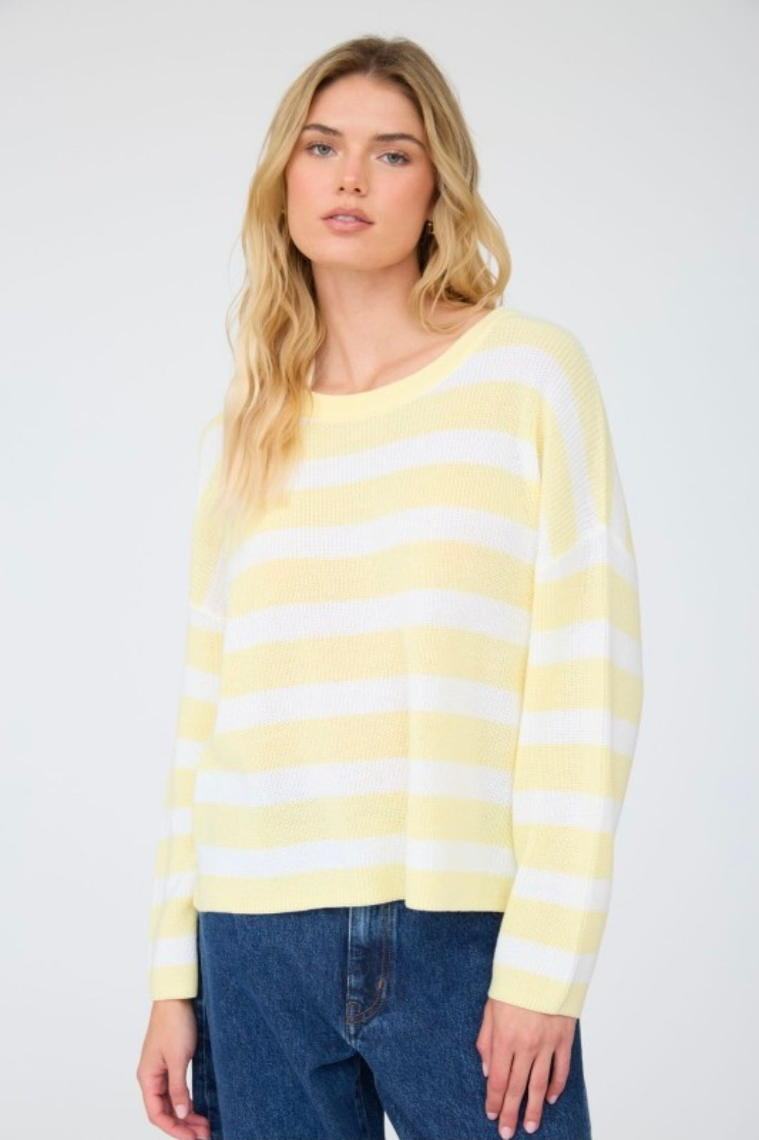 STRIPED CONTRAST SWEATER