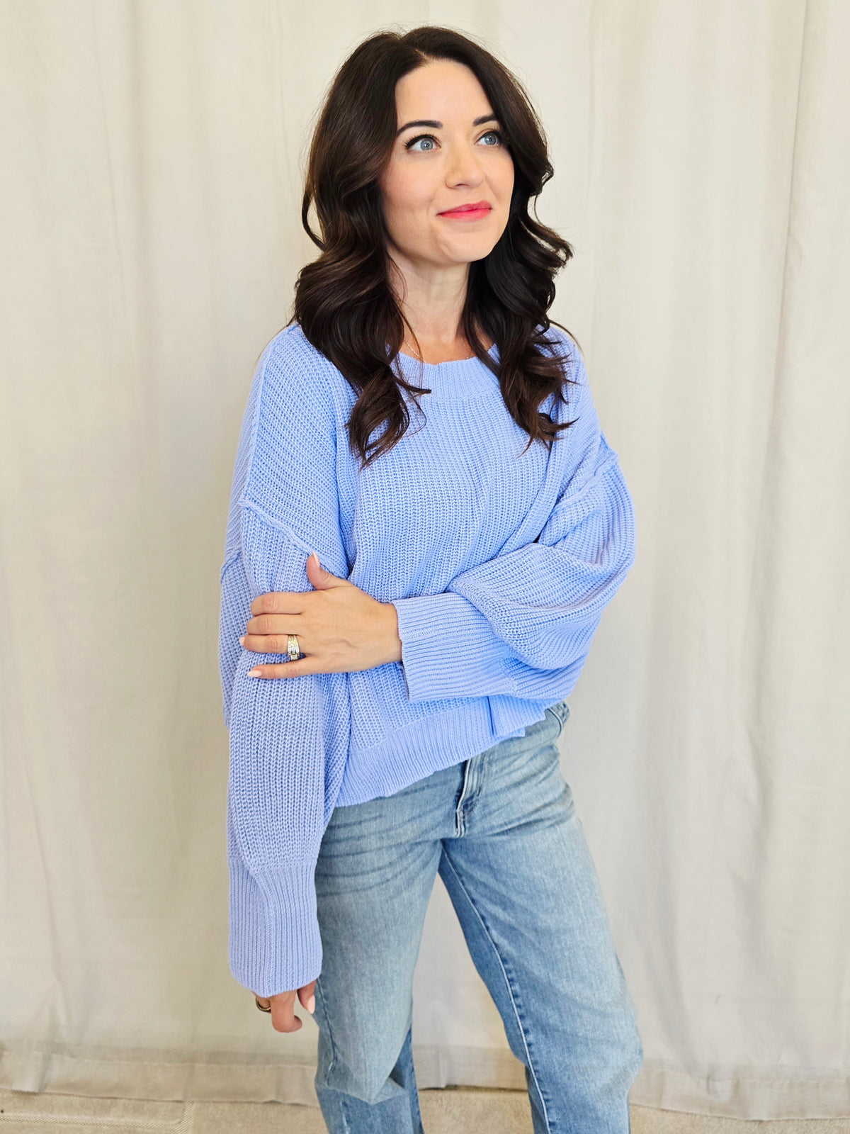 MOCK PULLOVER SWEATER