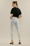 LIGHT WASH HIGH RISE SKINNY JEANS