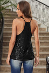 BLACK SEQUIN TANK TOP