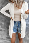 WHITE BUTTONED CARDIGAN